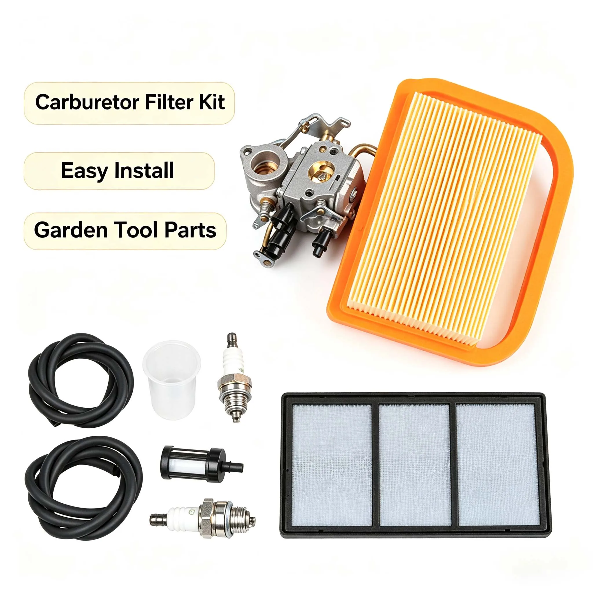 Carburetor Assembly for TS410 TS420 Cut Saw 4238 120 0600 Includes Bulb Fuel 2 Fuel Lines 2 Filters Carburetor