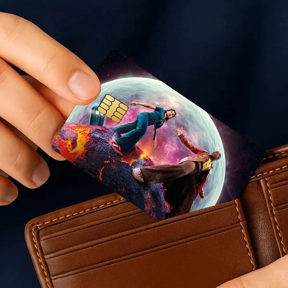 برنامج تلفزيوني D-Doctor W-Who-S ملصقات بطاقات الائتمان الجلد لخصم البنك حماية الزخرفية 4 قطعة ملصق مائي مضاد للخدش مقاوم للماء #3