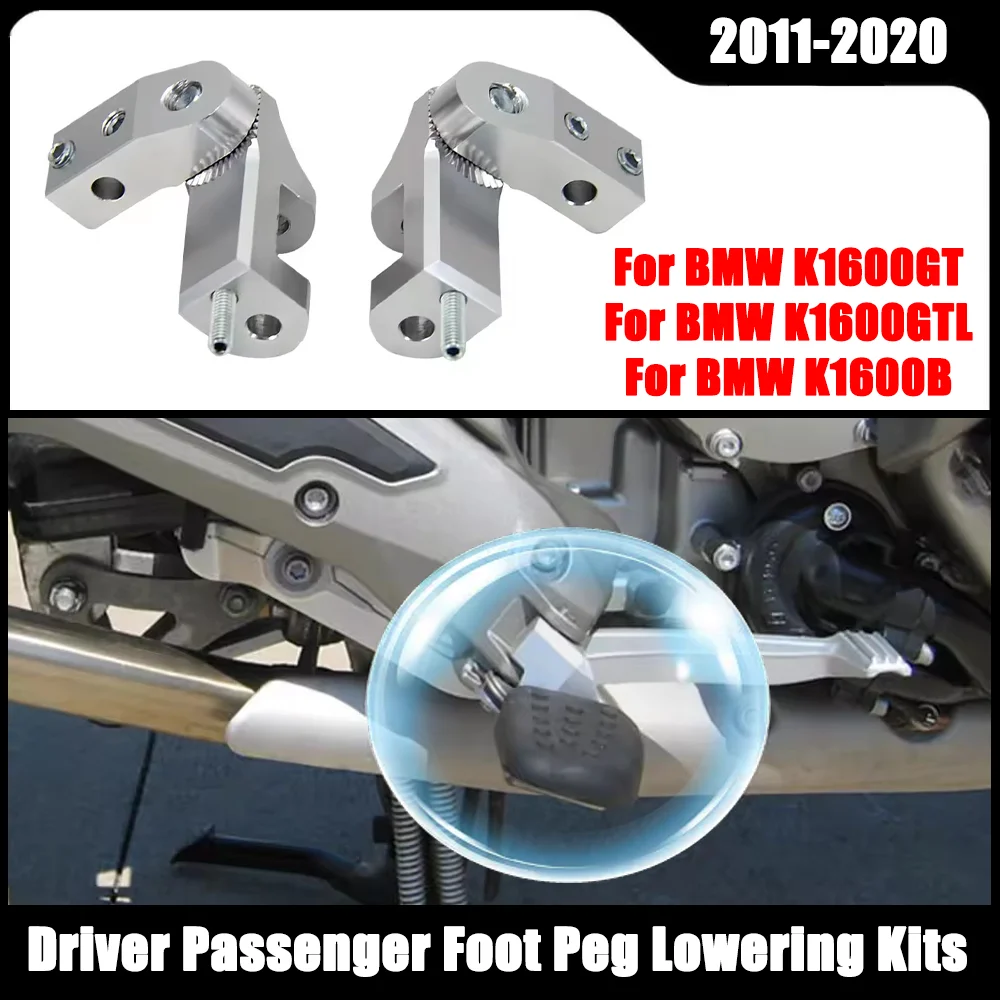 

Motorcycle Driver Passenger Foot Peg Lowering Kits For BMW K1600GT K1600GTL K1600Bagger K 1600 GT GTL B Lower