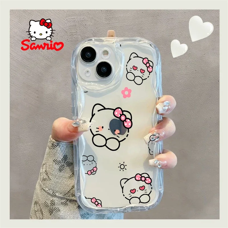 Etui na telefon Cinnamoroll Iphone15 Pro Girls Phone Case Kitty Cat Cartoon dla Iphone Hello Kitty Children's Day Gift