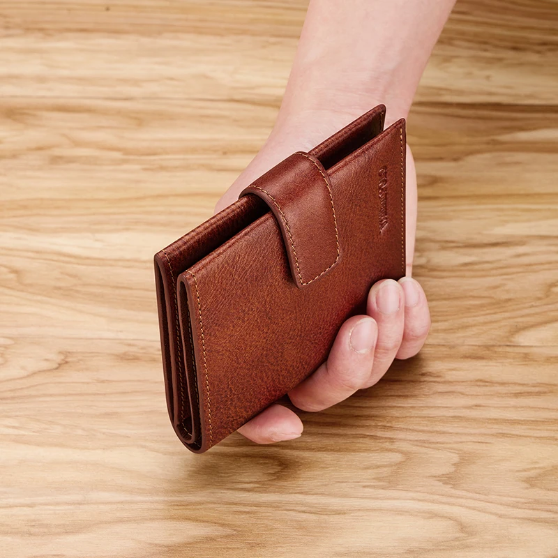 

Genuine leather men's wallet, fashionable and personalized card holder, mini short card bag