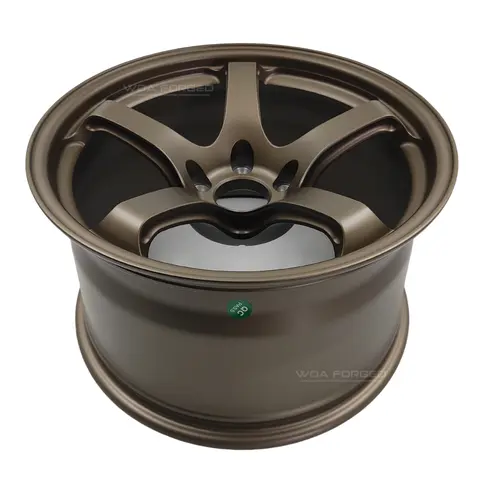 Customized 6061T6 Matte Bronzing Fovea Wheel Car Wheels Racing GT Forged Single Five-spoke Sport 5x120 5x114.3 for Adva Racing