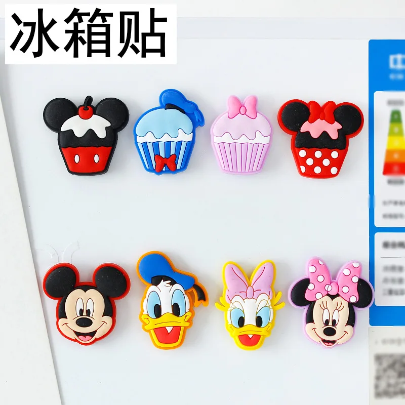 Disney Mickey Minnie Silicone Fridge Magnet Home Decore Mini Refrigerator Home Decoration Sticker Magnets For Fridge Souvenir