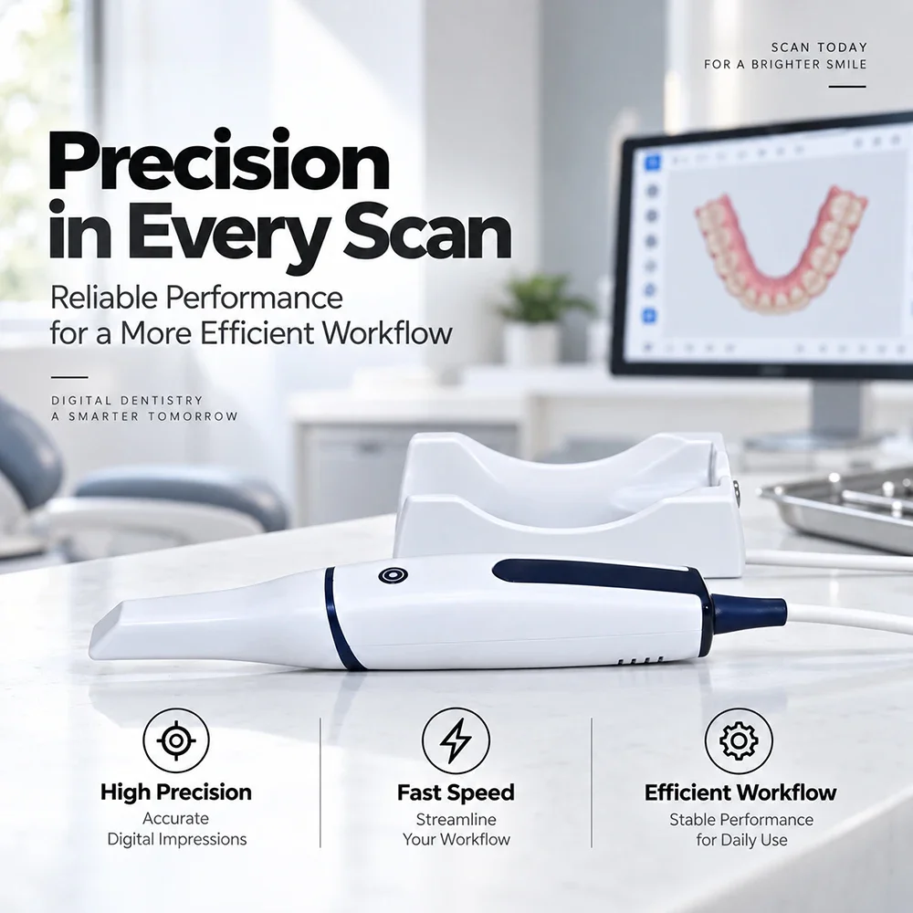 NEW Smart DL206 Dental Intraoral 3D Scanner With Free Software Calibration Free and Ortho Simulation Cmos Technology Type-C Port