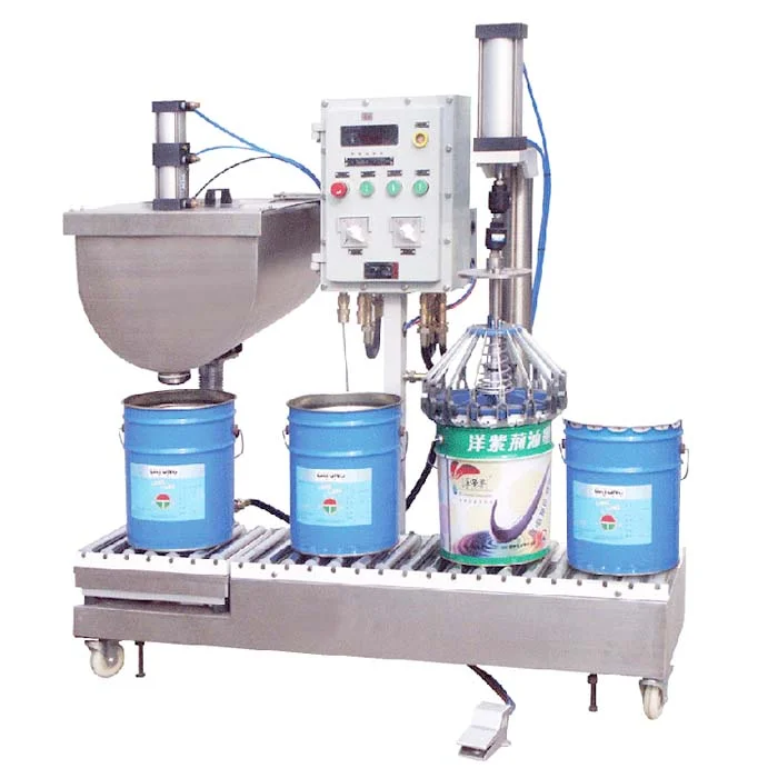 40kg Filling Machine High Quality Coatings Barrel Capping Machine