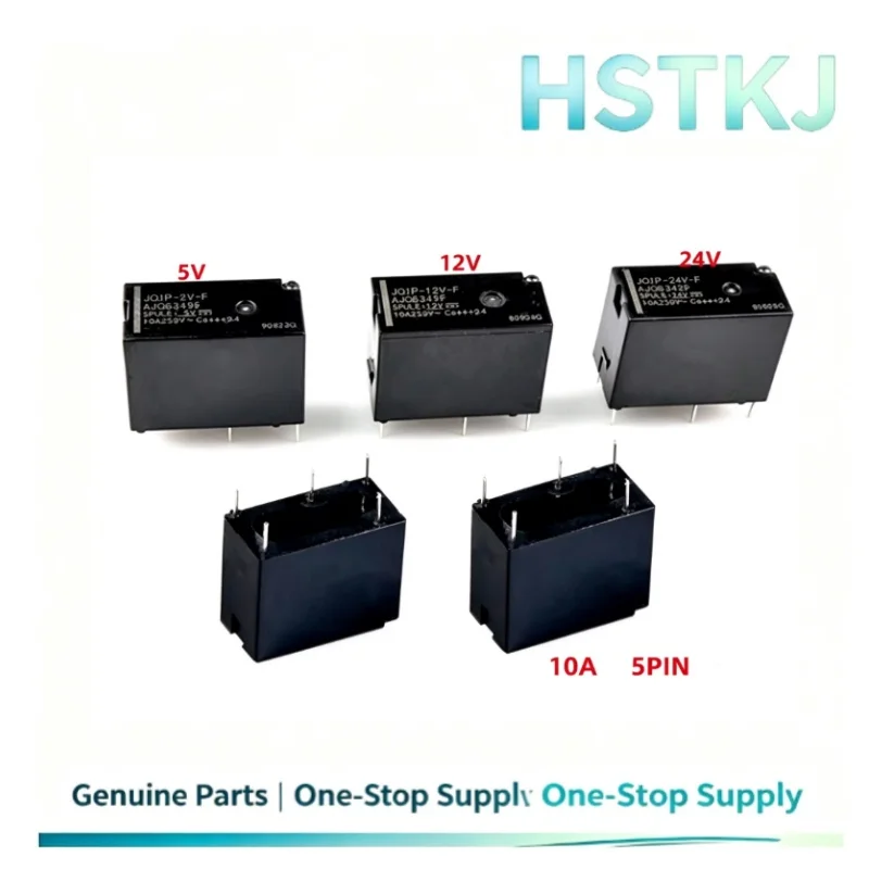 10 Pieces/Share New Original JQ1P-5V-F JQ1P-12V-F JQ1P-24V-F One Open One Close 10A 5V 12V 24V 5 Pin Power Relay