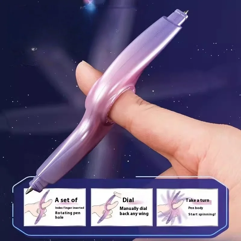 Fidget Spinner Roller Turning Pen Rotating Ring EDC Relieve Anxiety Stress Reducing Toys Antistresse Decompression For Children