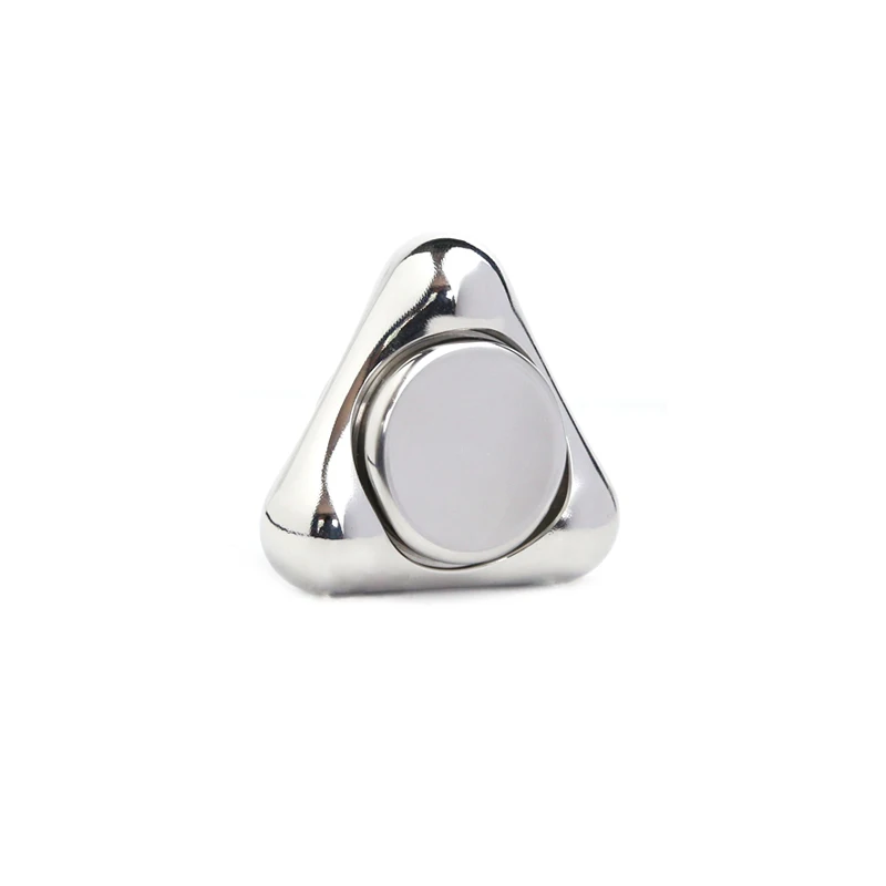 Fidget Spinner de acero inoxidable, giroscopio silencioso de 3 puntos para aliviar el estrés, juguetes de enfoque EDC ADHD a granel para adultos, regalos de oficina