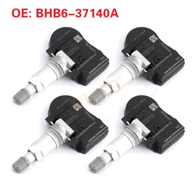 4 pcs BHB6-37140A Tire Pressure Sensor For Mazda 2 3 5 6 CX-3 CX-5 CX-7 CX-9 MX-5 Fiat 124 BHB637140A TPMS 433Mhz