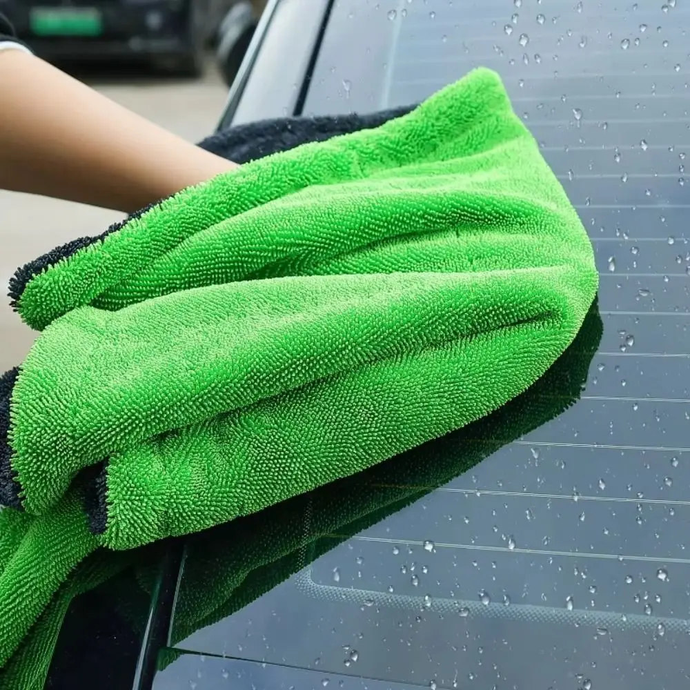 Super Absorbent Car Drying Towel Scratch-Free Twist Loop Microfiber Towel Large Size Double-Sided Car Cleaning Towel