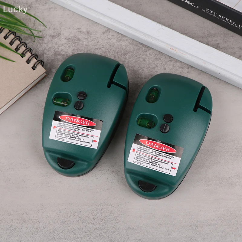 90 Degree Mouse Laser Level Infrared Horizontal Line Right Angle Bubble Level Leveling Long Distance 2 Lines High Precision