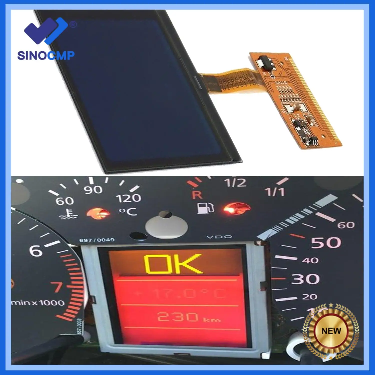 1pc New LCD Car Screen For Audi S3 8L Audi TT 8N Audi A6 C5 4B Car Electronics Car Multimedia Player