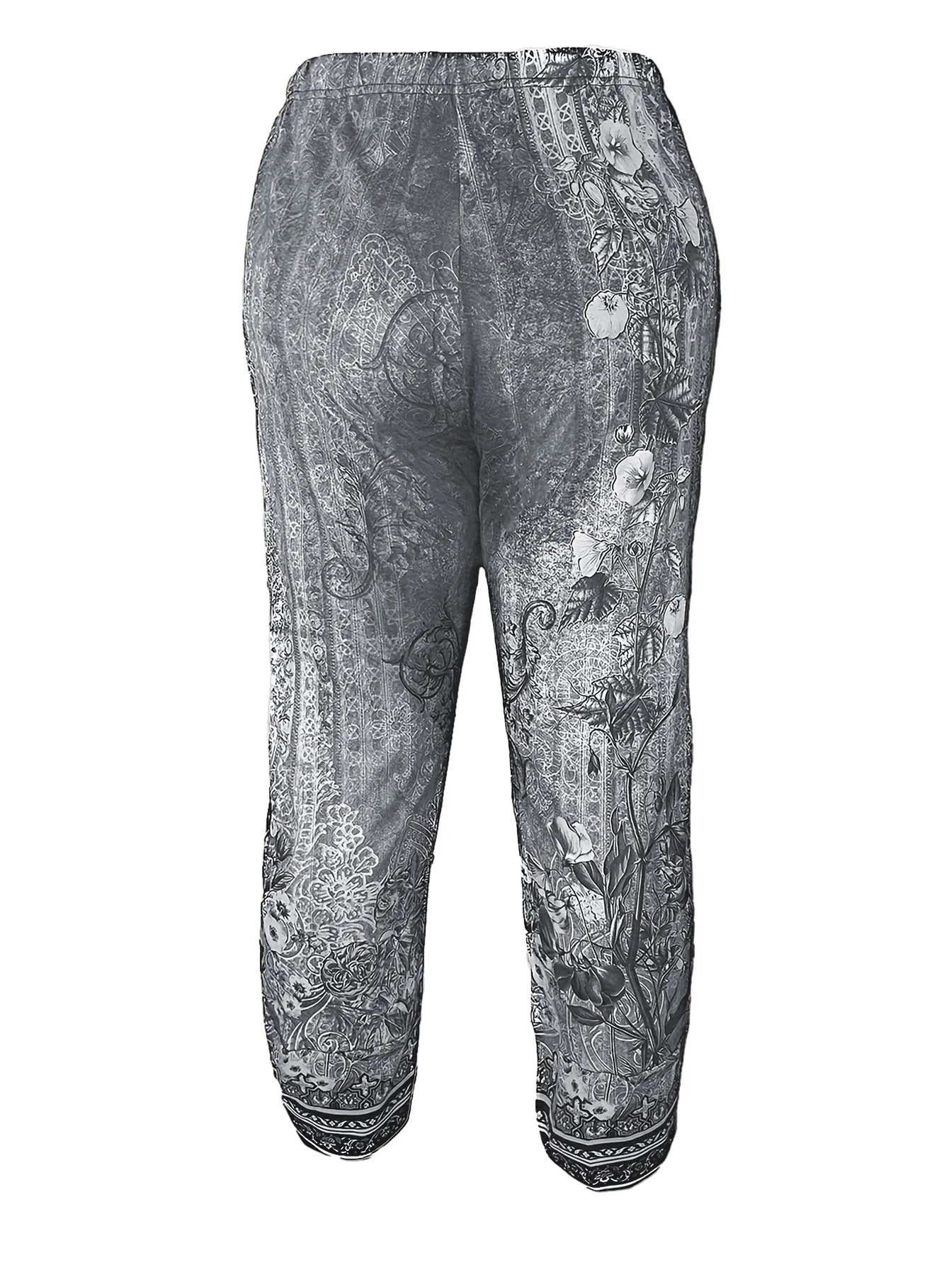 Plus Size Tie Dye Pants Women Loose Wide Leg Casual Trousers