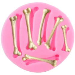 DIY Skeleton Silicone Mold Halloween Bones Cupcake Topper Fondant Cake Decorating Tool Resin Clay Candy Chocolate Gumpaste Mould