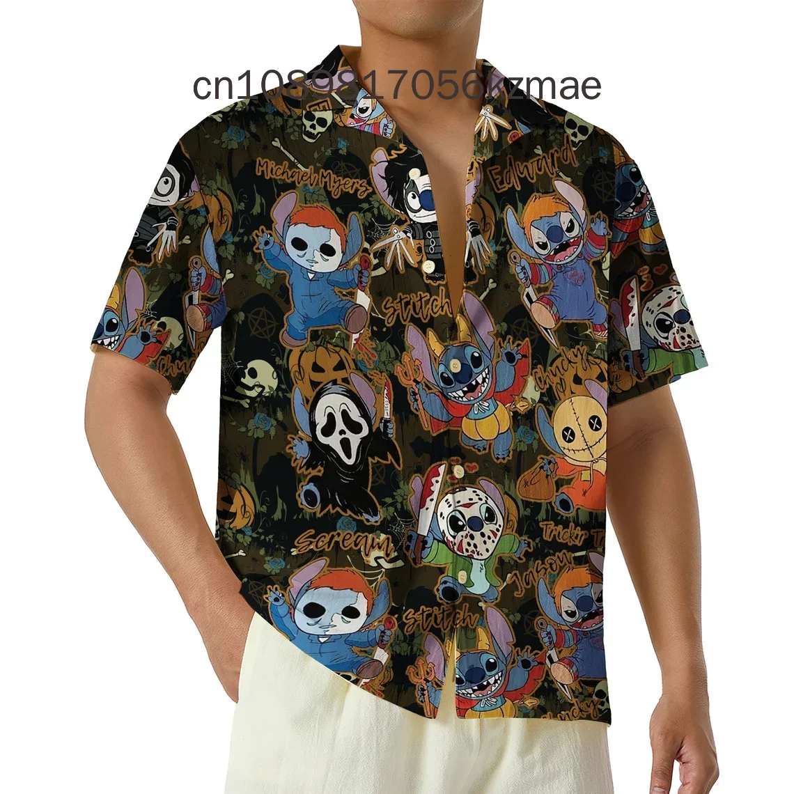 Nightmare Before  Halloween Hawaiian Shirt Men's And Women's Summer Casual Hawaii Beach Hawaiian Harajuku Holiday Shirt