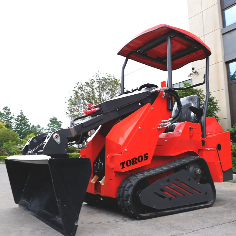 

Мини-погрузчик с бортовым поворотом и щеткой, ведро с пнем, насадка для захвата, индивидуальный погрузчик с бортовым поворотом для продажи