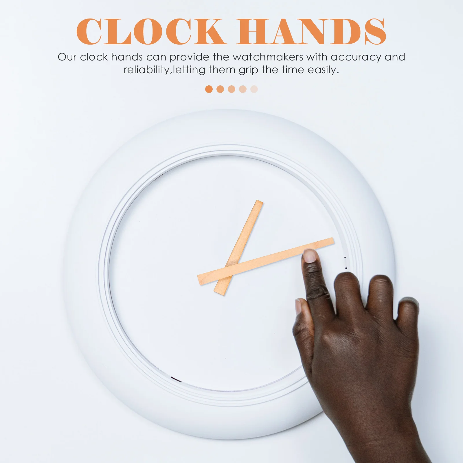 

4Sets Decorative Clock Hands Sturdy Wearresistant Parts Easy Installation DIY Wall Clock Accessories