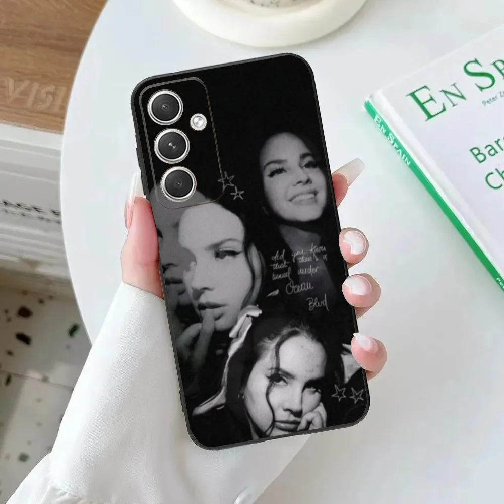 Singer L-Lana Del Rey Black Beauty Phone Case For Samsung Galaxy A20,A21s,A22,A31,A32,A52,A53,A72,73,A80,A91Soft Black Cover