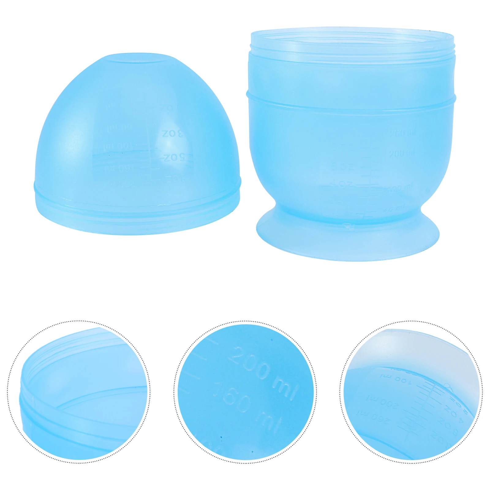 

Tinting Bowl Hair Dye Shaker Easy Measuring Reusable Plastic Salon Mixing Bowl for Hair Bleach Developer Toner Coloring