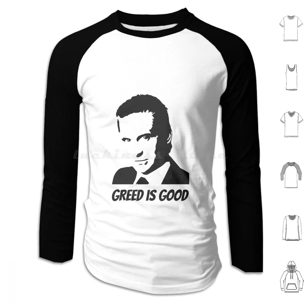 Sweat-shirts à manches longues Greed Is Good Gordon Gekko Sheen Wall Street Gordon Gekko Greed Is Good Gordon Gecko