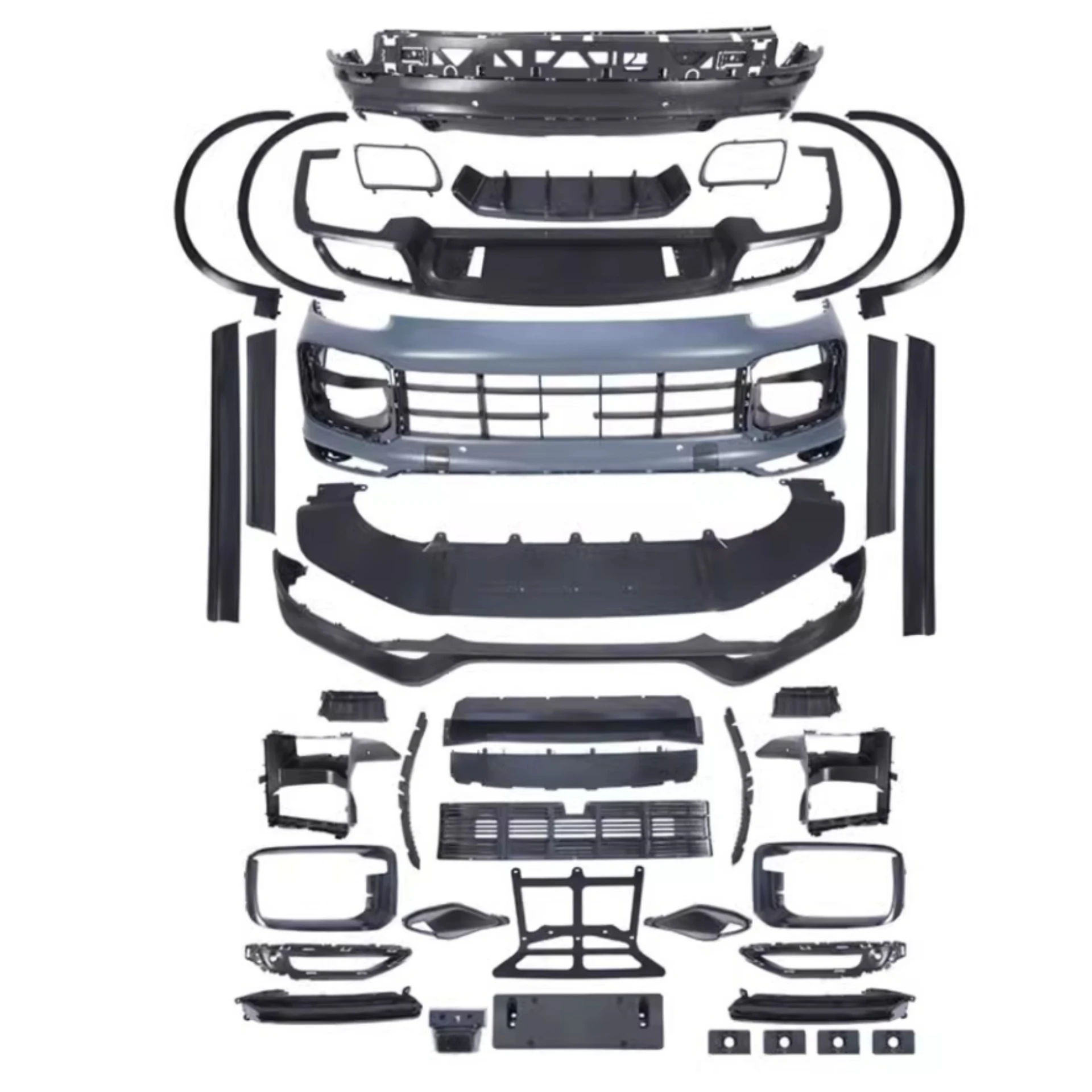 

Передний Задний бампер, спойлер, колесо, боковая юбка в сборе для Porsche Cayenne 2018-2023, Модернизированный турбокомплект, автомобильные аксессуары