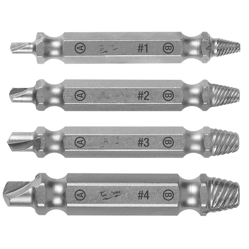 Milwaukee 49-57-9001 4PC M2 Steel Screw Extractor Set High Speed Steel Power Tool Accessories