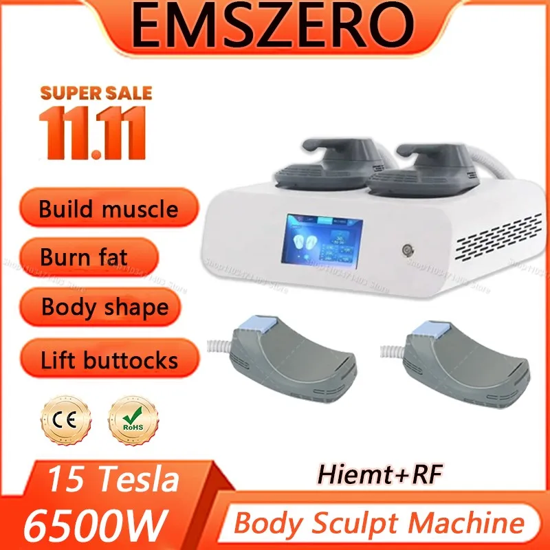 

EMSZERO 6500W 15 Tesla RF EMS Slimming Machine Hiemt Nova Body Sculpting High Strength Pelvic Muscle Stimulator for Salon Equip