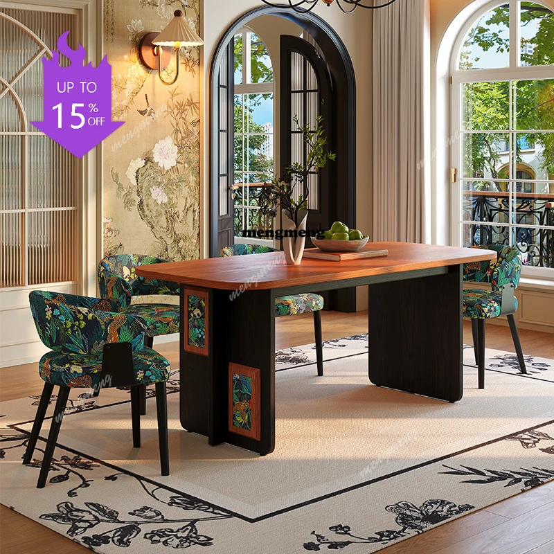 

Обеденный стол в скандинавском ретро-стиле, современный дизайнерский стол из массива дерева для столовой, креативная элитная мебель для дома, Esstisch