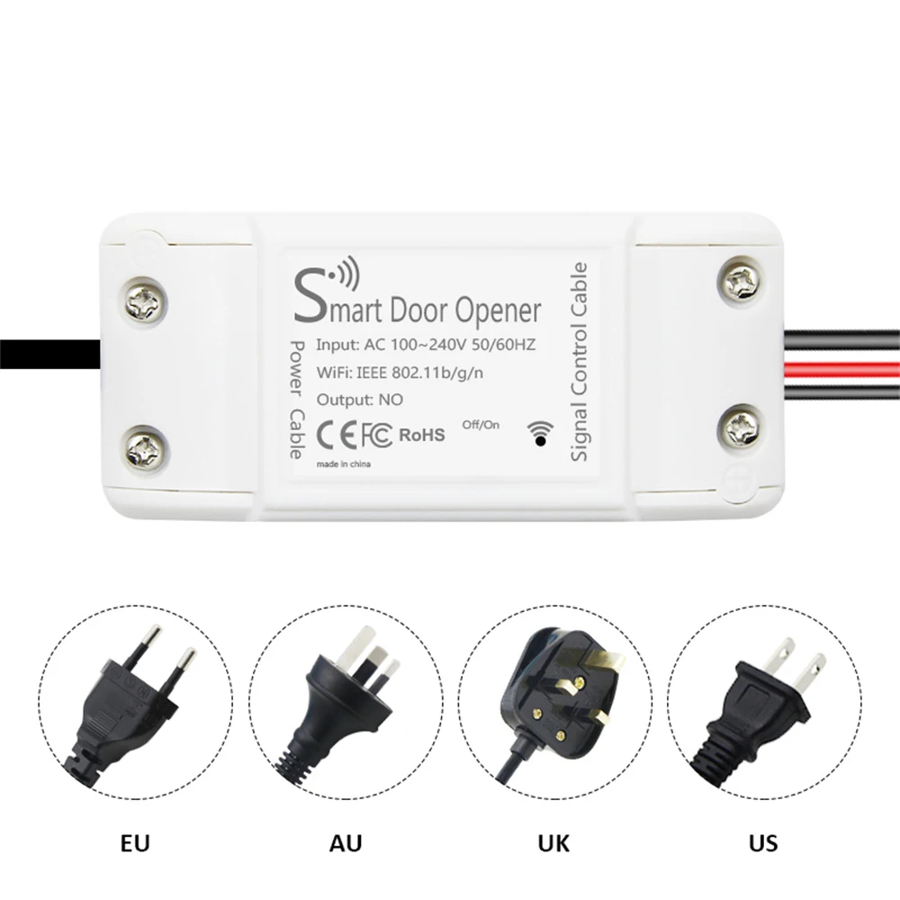 Homekit Wifi Smart Deur Open Garagedeur Afstandsbediening Schakelaar Met/Eu/Us/Uk Plug Control Via Alexa Home