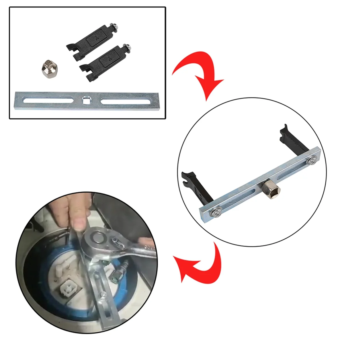 Removedor de palanca de tapa de tanque de aceite de coche, llave de cambio de tapa de bomba de combustible, herramienta de extracción de tapa de tanque de combustible