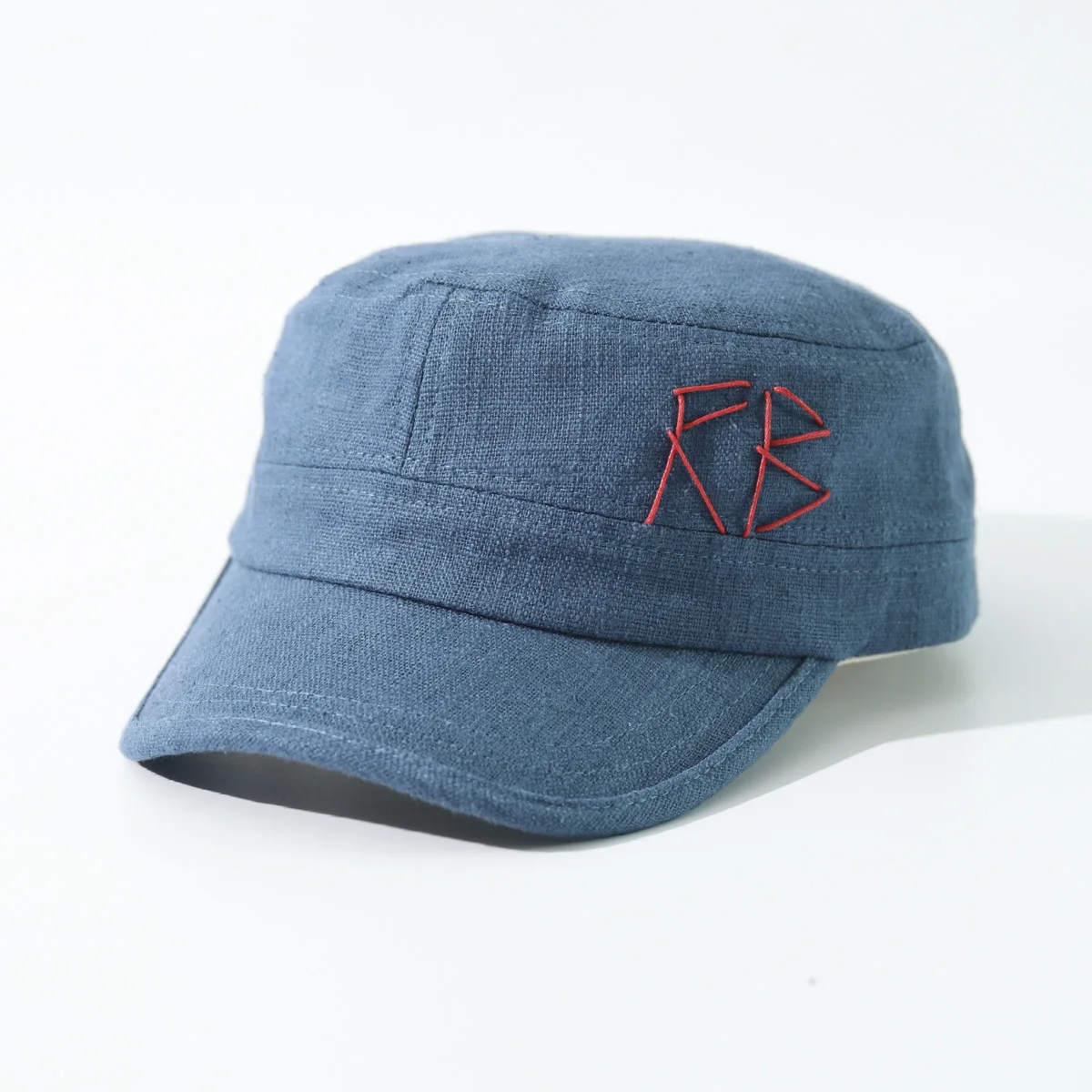RB Logo Ukrainian Popular Navy Cap, Spring Summer Autumn Embroidered RB Baseball Visor Hat