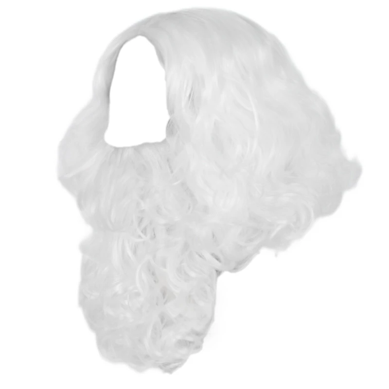 2025 Nouvel costumes Père Noël avec barbe perruque Noël pour fête Noël, décorations costumes