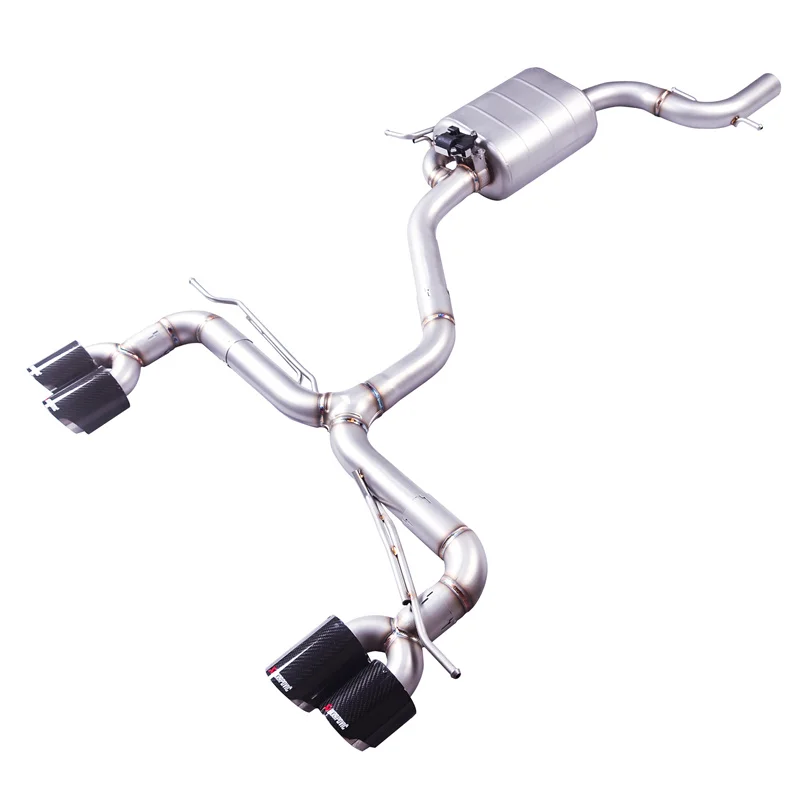 [Custom product] For 18-22 Volkswagen T ROC T ROC R 1.4T 2.0T four-drive with valve exhaust pipe silencer auto parts