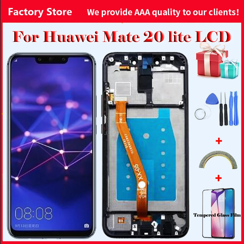 

2340*1080 6.3" AAA Quality LCD With Frame For HUAWEI Mate 20 Lite Lcd Display Screen For Mate 20 Lite Screen SNE-LX1 SNE-L21 L23