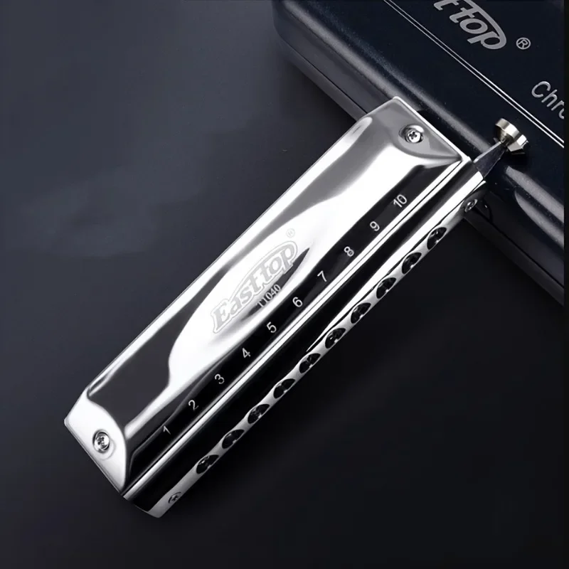 10-Hole 40-Tone Professional Chromatic Harmonica in C Key - Diatonic Harmonica for Beginners and Professionals Adha Mubarak Gift