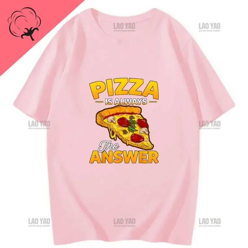 Surfer Boy Pizza T-shirt Funny Cartoon Mens Tshirt 100% Cotton Fashion Short Sleeve Tee-shirt Casual Summer Harajuku Streetwear