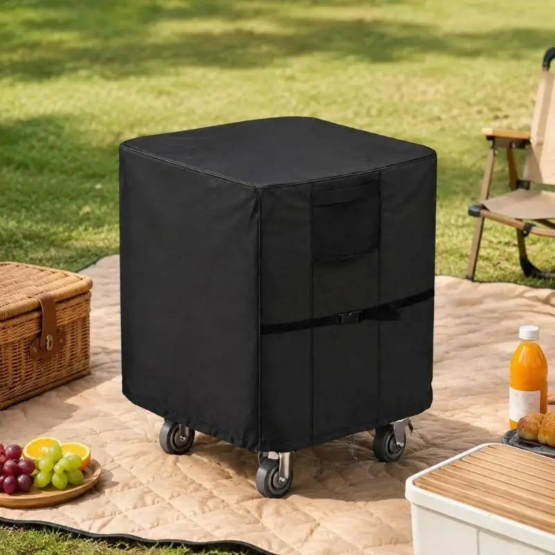 Outdoor Holding Cabinet Cover with Side Air Opening and Two Securing, Keep Rain and Common Debris Off the Cabinet D2RD