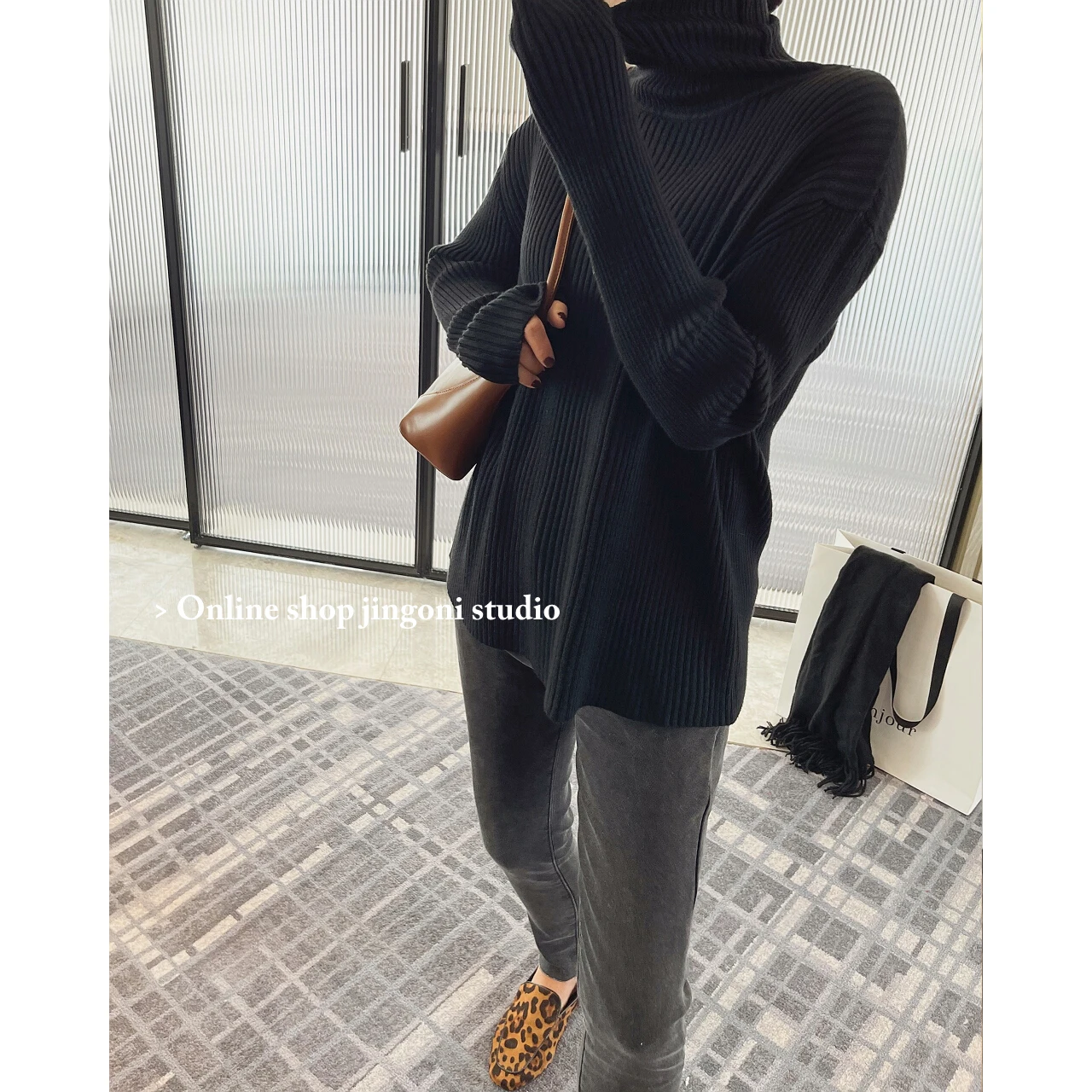 2022 Basic Simple Slim Turtleneck Knit Sweaters Tee Pullovers Y2k Clothes Top Woman Korean Fashion Vintage Oem Cheap Goth New