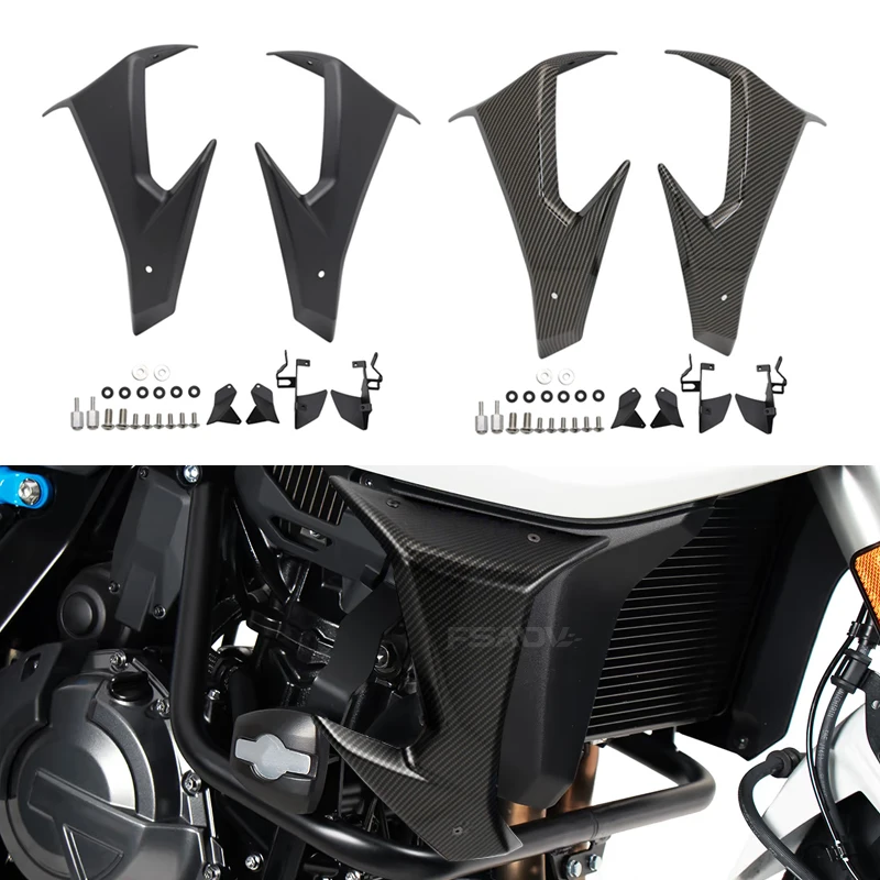 

Подходит для Suzuki GSX-8S GSX8S GSX 8S 2023 2024, передний спойлер с прижимной силой, крылышко, передний спортивный комплект голого аэродинамического крыла