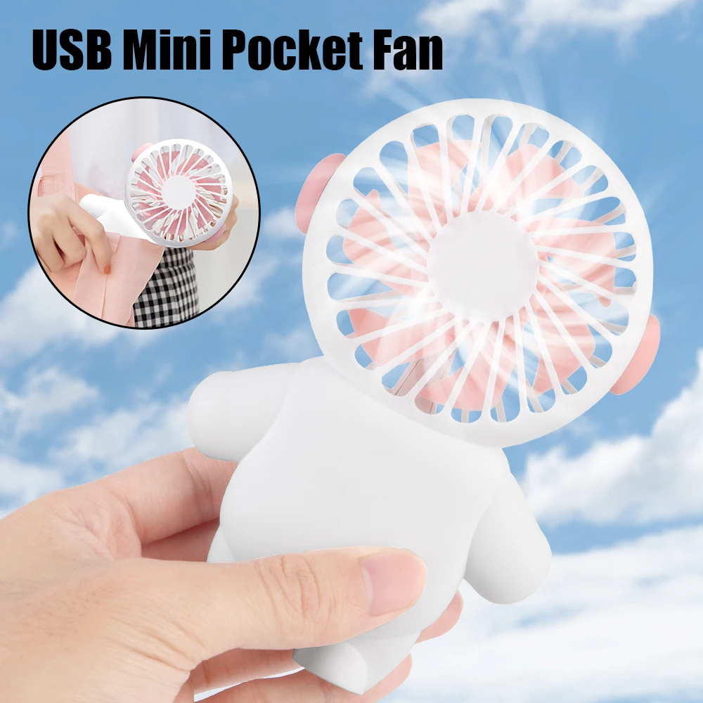 

Wireless Air Circulators For Camping Hiking Fishing Summer Cooling Fans USB Mini Pocket Fan Astronaut Portable Hand Fan