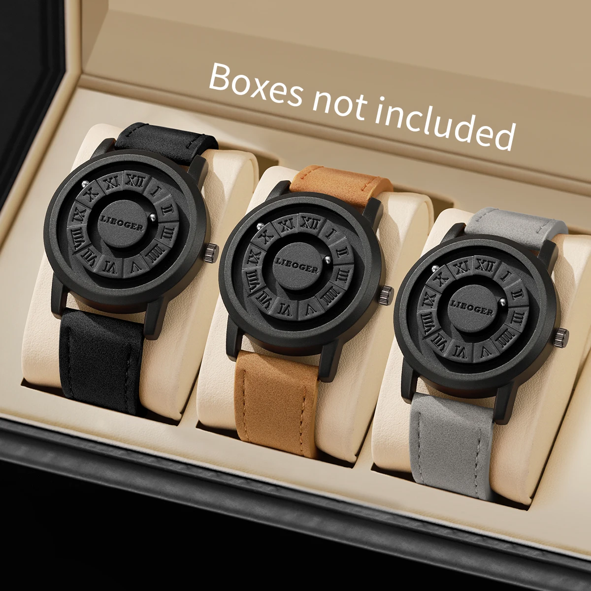 

2/3 шт., модные мужские кварцевые часы с римским циферблатом, повседневные наручные часы с кожаным ремешком, мужские часы Reloj Hombre (без коробки)