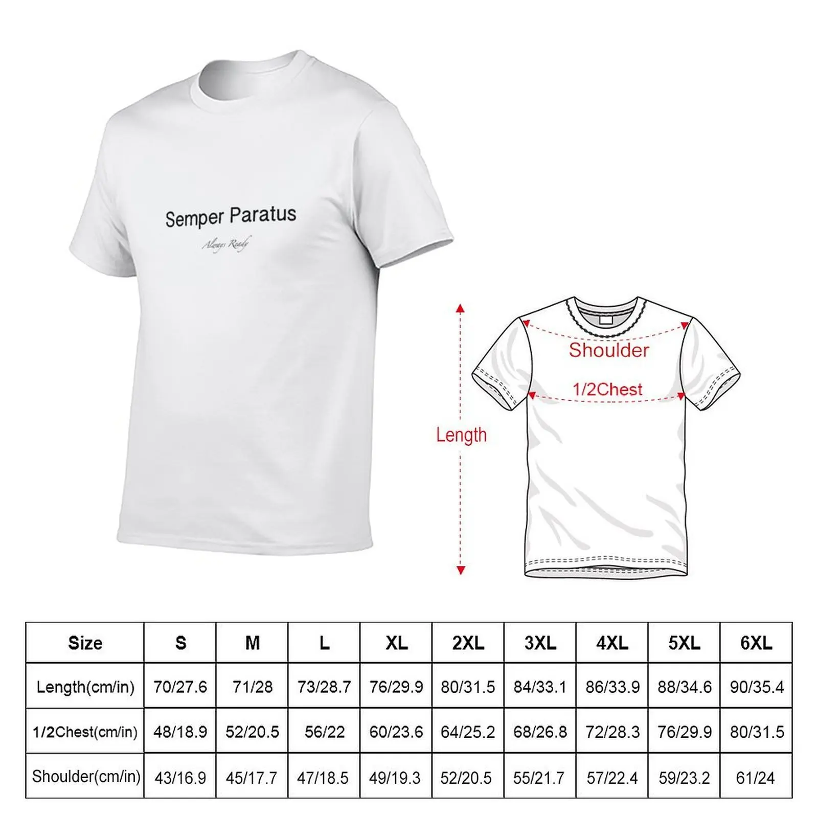 Semper Paratus T-Shirt t shirts for man cotton funny man t shirt summer graphic t shirts for man