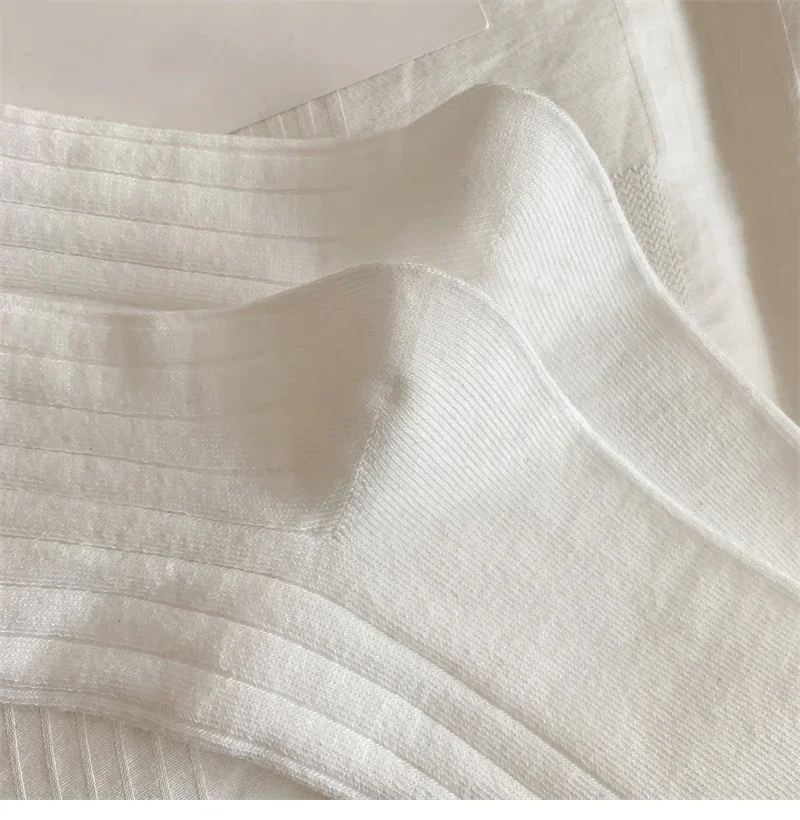 ロング丈レディースソックス 高品質 無地 リボン付き 可愛い ニーハイソックス 女の子向け 薄手 柔らかい キュート レディース ストッキング ストライプ柄 快適