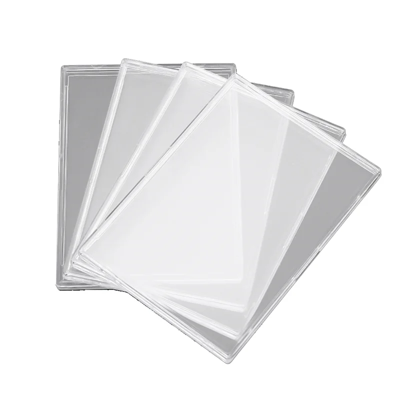 Fundas para tarjetas de 20 piezas, Protector de tarjetas de plástico duro, tarjetero transparente