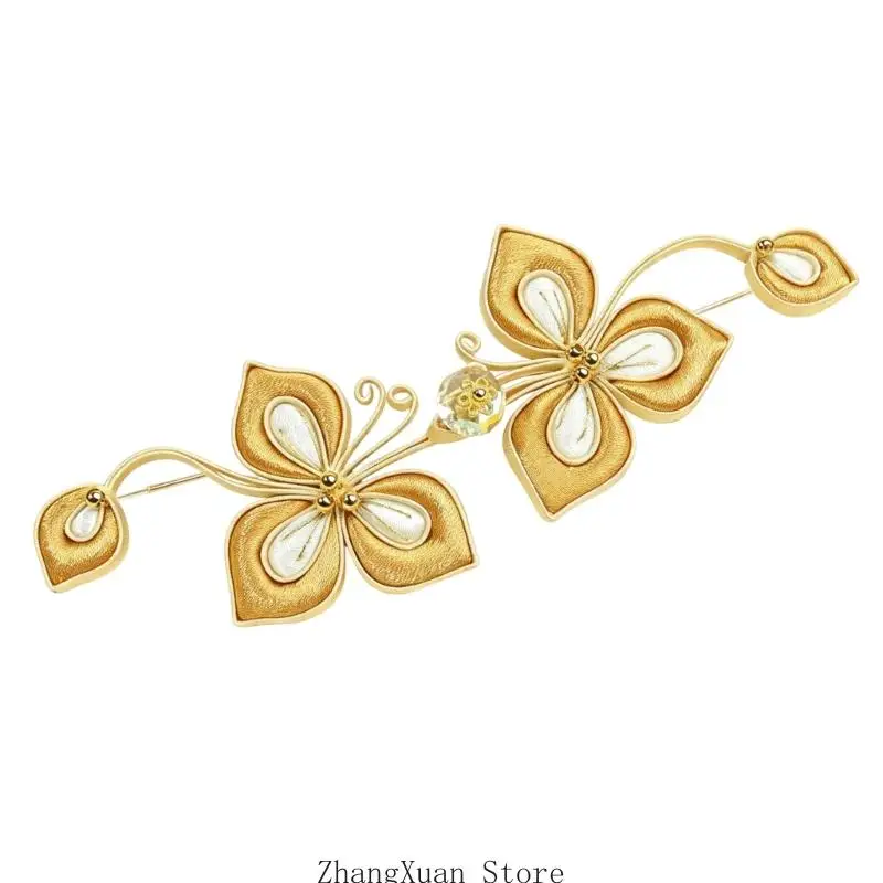 Blumen-Schmetterlings-Knoten-Knopfverschluss für Cheongsam Traditionelles Kleidungsstück Nähen 3XUF – Detail 5