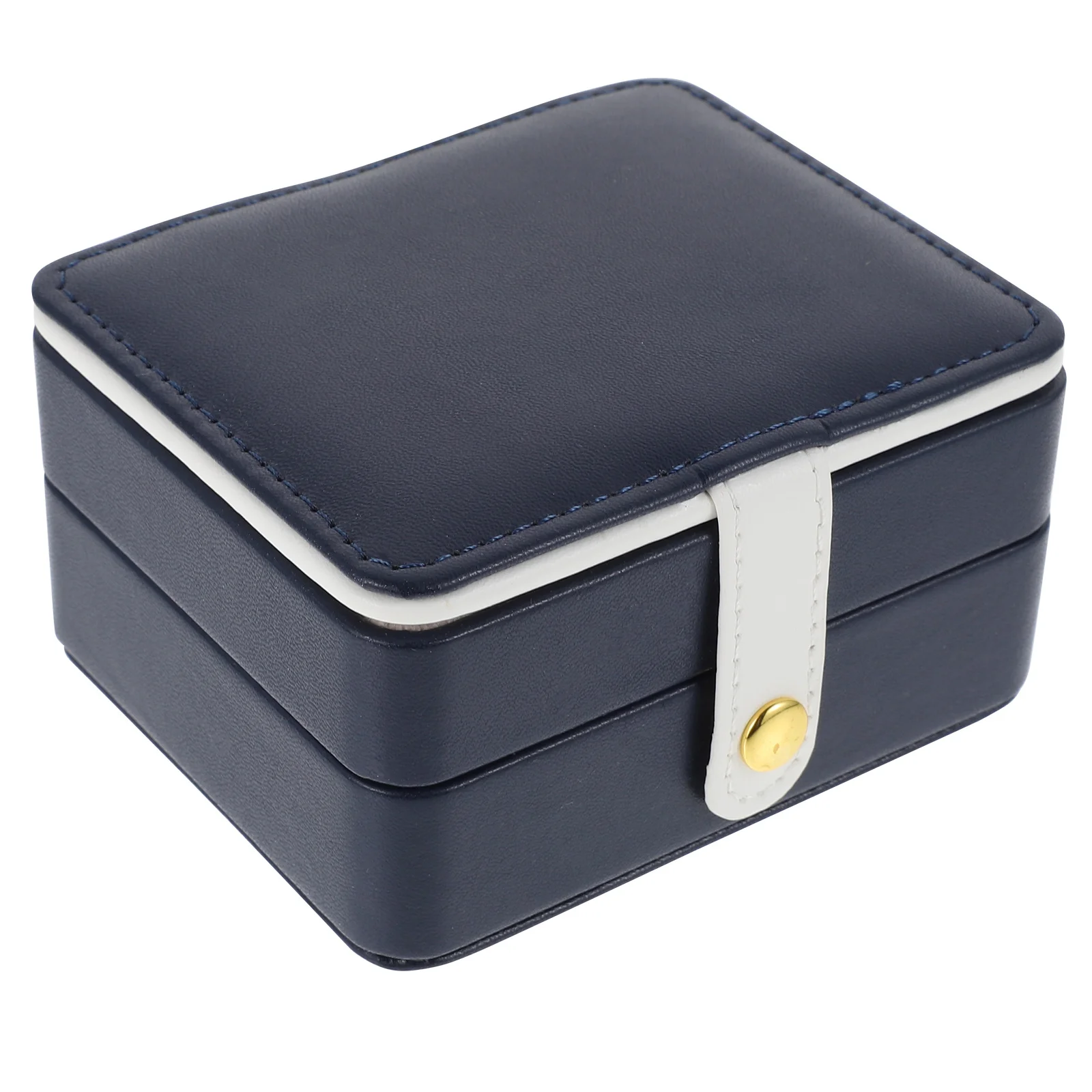 Jewelry Storage Box Double-Layer Divided Simple Organizer for Rings Necklaces Earrings Desktop Jewelry Holder Desktop Box