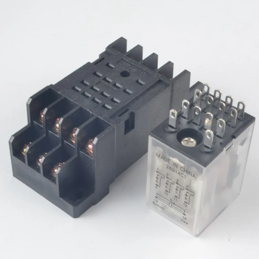

Relay Set Miniature Automotive Relay 12V Dc For Car Motorcycle Headlight Horn Alarm Control Terminal Base Socket