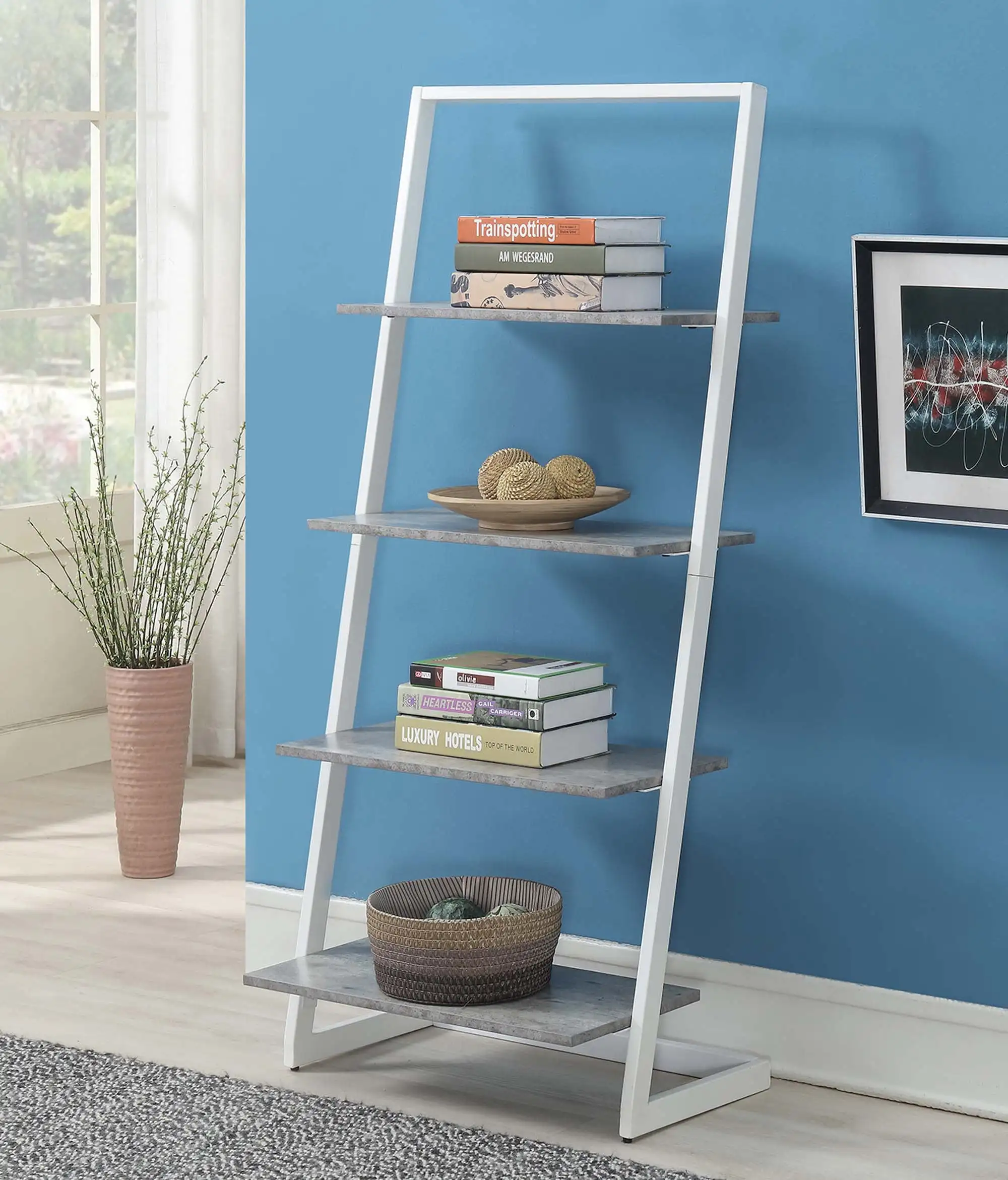 

Graystone Ladder Bookshelf - Barnwood/Black