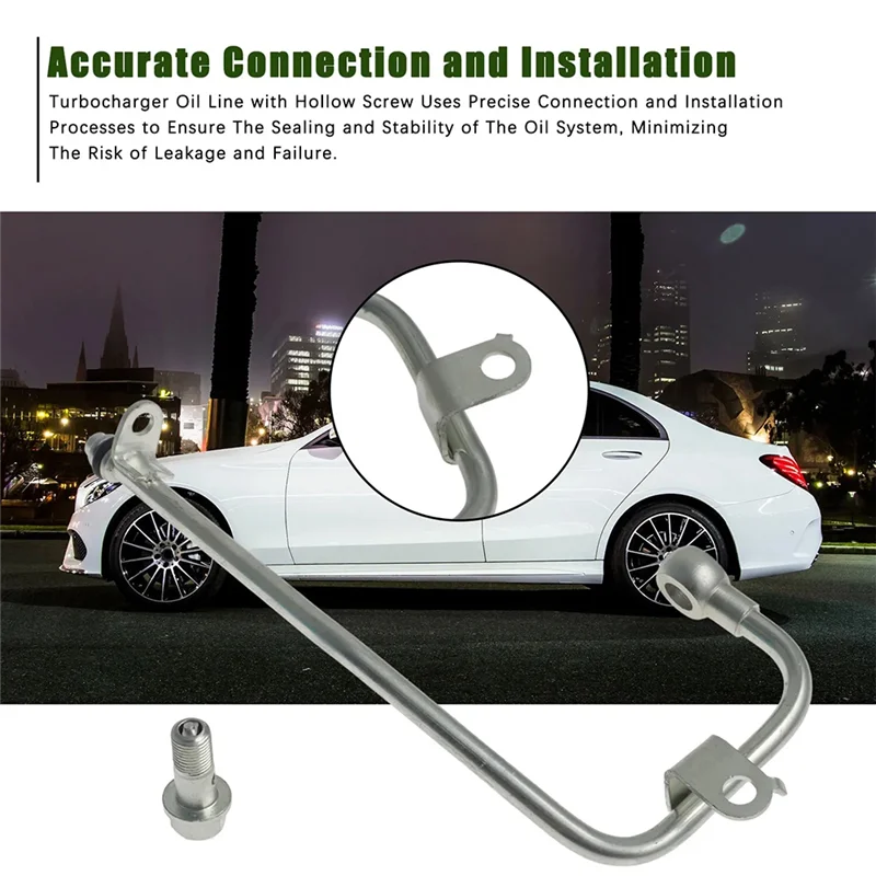 خط توصيل توريد تغذية الزيت BB-Turbo مع أجزاء لولبية مجوفة 2710900477 لمرسيدس بنز C250 2012 2013 2014 2015