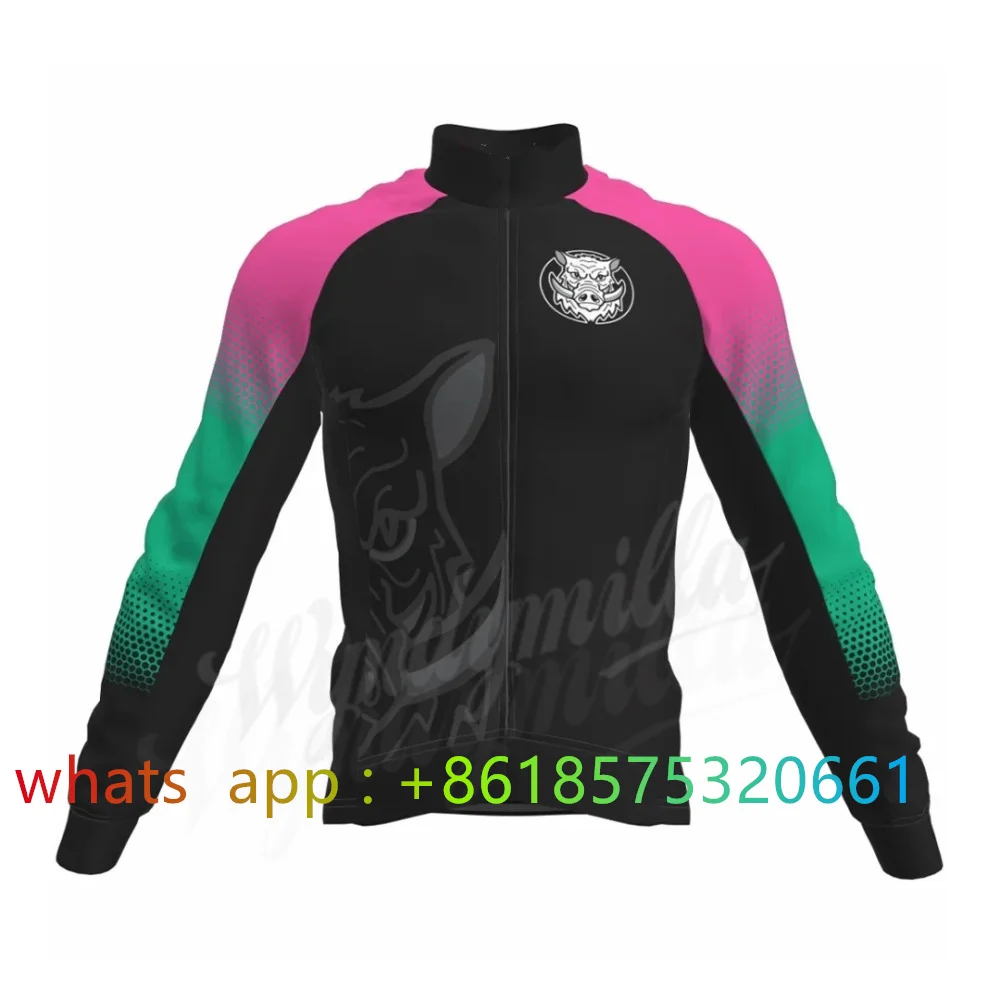 2023 Spring Autumn Men Long Sleeve Cycling Jersey Outdoor Bicycle MTB Thin Coat Road Bike Sports Clothing New Maillot Ciclismo